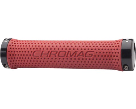 Chromag Basis Grips (Red Grips) (Black Clamps)