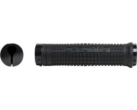 Chromag Squarewave XL Grips (Black) (146mm)