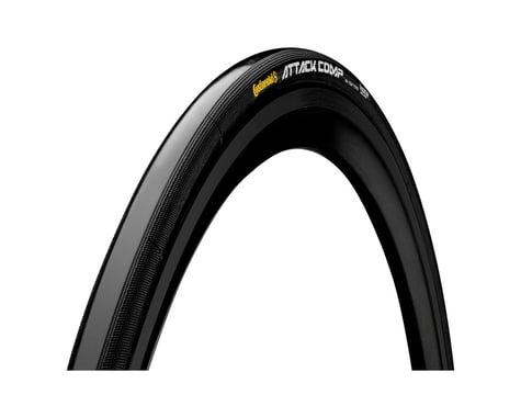 Continental Attack Comp Tubular Road Tire (Black) (700c) (22mm) (Front)