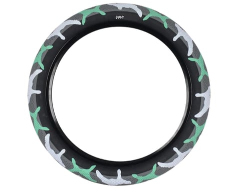 Cult Vans Tire (Teal Camo/Black) (Wire) (16") (2.3") (305 ISO)