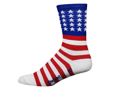 DeFeet Aireator 5" USA Sock (Red/White/Blue)