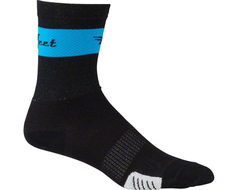 DeFeet Cyclismo Socks (Black/Blue Stripe)