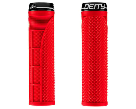 Deity Megattack Lock-On Grips (Red) (140mm)