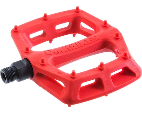 DMR V6 Pedals (Red) (Plastic Platform) (9/16")