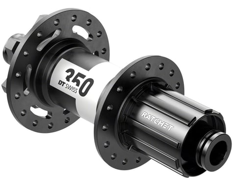 DT Swiss 350 Rear Hub (Black) (12 x 148mm) (6-Bolt) (Shimano HG) (32H)