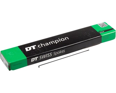 DT Swiss Champion Spoke: 2.0mm, 193mm, J-bend, Black, Box of 72