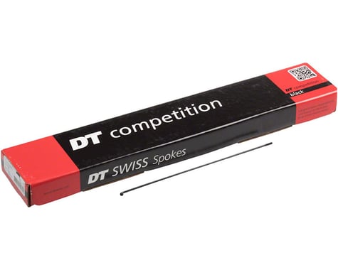 DT Swiss Competition Spoke: 2.0/1.8/2.0mm, 191mm, J-bend, Black, Box of 72