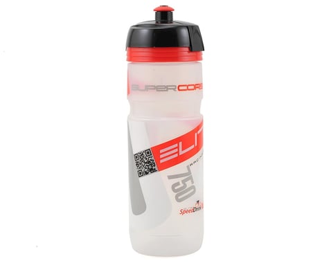 Elite Super Corsa Biodegradeable Water Bottle (Clear/Red Logo) (750ml)