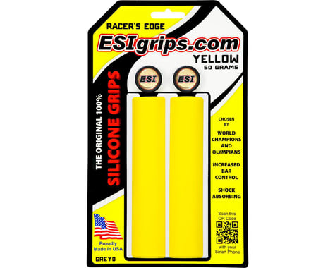 ESI Grips Racer's Edge Silicone Grips (Yellow) (30mm)