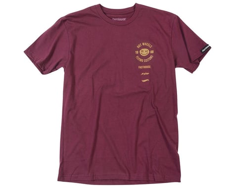 Fasthouse Inc. Stacked Hot Wheels T-Shirt (Maroon) (Youth M)