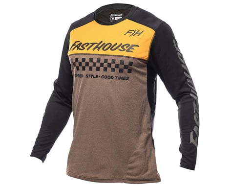 Fasthouse Inc. Alloy Mesa Long Sleeve Jersey (Heather Gold/Brown) (L)