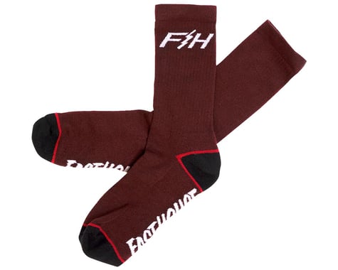 Fasthouse Inc. Outland Tech Socks (Heather Maroon) (Pair)