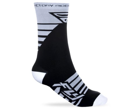 Fly Racing Factory Rider Sock (White/Black)