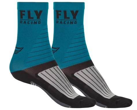 Fly Racing Factory Rider Socks (Blue/Black/Grey)