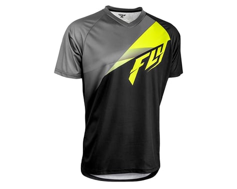 Fly Racing Super D Jersey (Black/Lime/Grey)