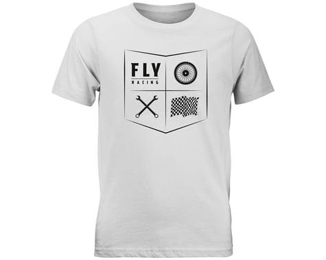 Fly Racing All Things Moto Youth T-Shirt (White) (Youth M)