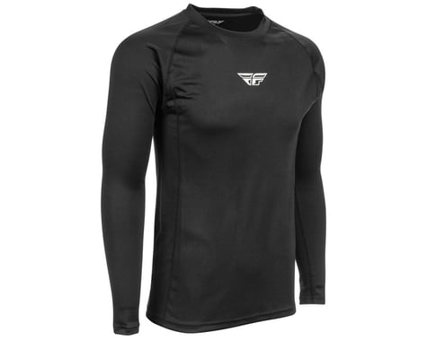 Fly Racing Lightweight Long Sleeve Base Layer Top (Black) (L)