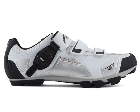 Fly Racing Talon RS Clipless Shoe (White/Silver)