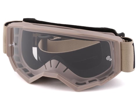 Fly Racing Youth Focus Goggle (Khaki/Brown) (Clear Lens)