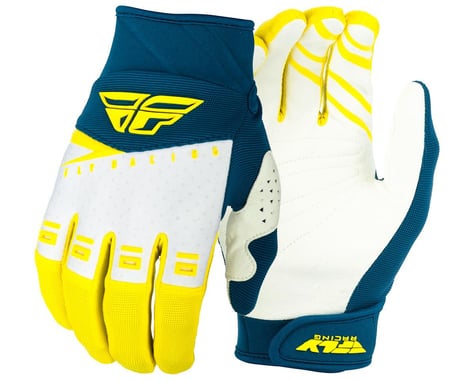 Fly Racing F-16 Gloves (Yellow/White/Navy)