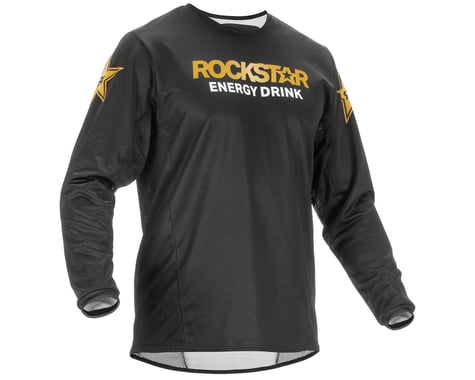 Fly Racing Kinetic Rockstar Jersey (Black/Gold) (L)