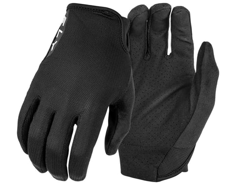 Fly Racing Mesh Long Finger Gloves (Black) (M)