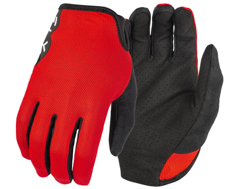 Fly Racing Mesh Long Finger Gloves (Red) (M)