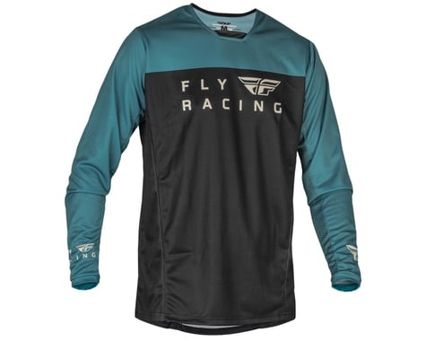 Fly Racing Youth Radium Jersey (Black/Evergreen/Sand) (Youth L)