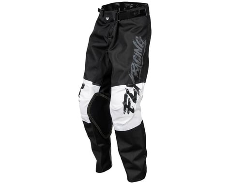 Fly Racing Youth Kinetic Khaos Pants (Grey/Black/White) (20)