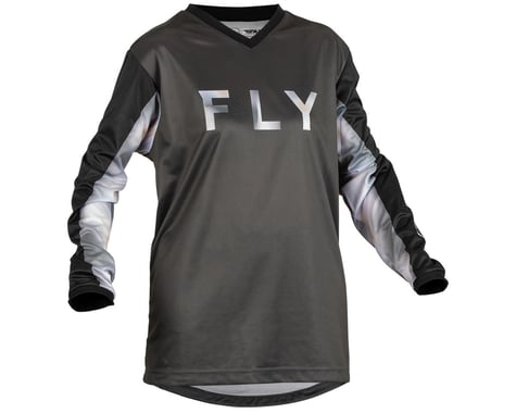 Fly Racing Women's F-16 Jersey (Black/Grey) (L)