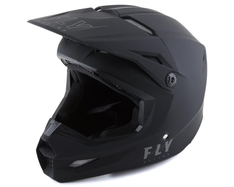 Fly Racing Kinetic Solid Helmet (Matte Black) (M)