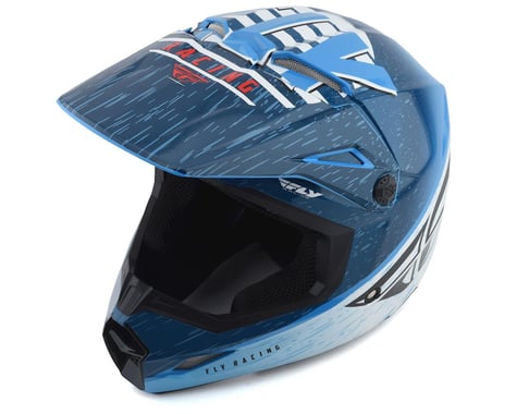 Fly Racing Kinetic K120 Youth Helmet (Blue/White/Red)
