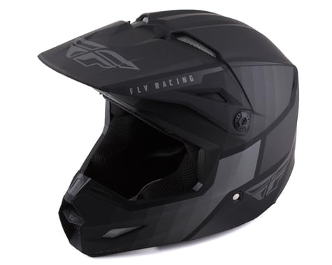 Fly Racing Kinetic Drift Helmet (Matte Black/Charcoal) (Youth M)