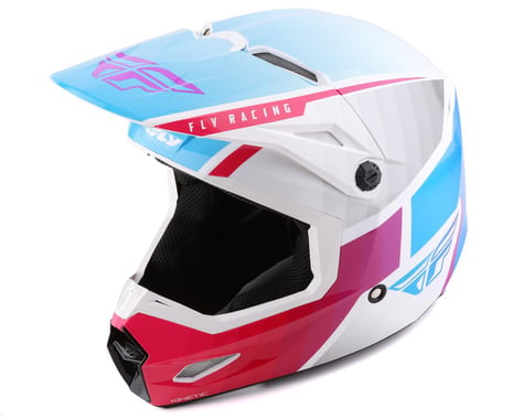 Fly Racing Kinetic Drift Helmet (Pink/White/Blue) (XL)