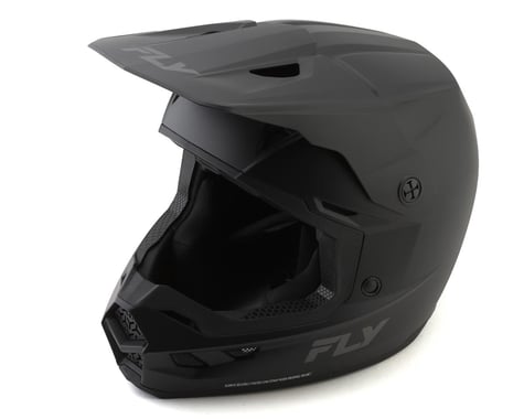 Fly Racing Youth Kinetic Solid Full Face Helmet (Matte Black) (Youth S)