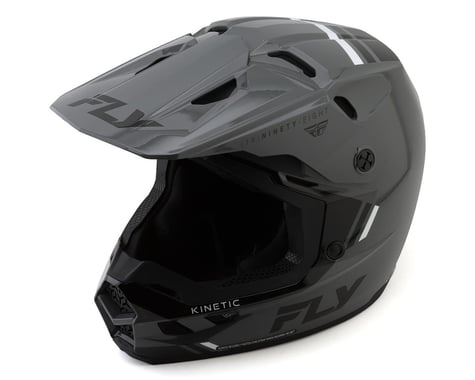 Fly Racing Kinetic Verdict Full Face Helmet (Grey/Black/White) (2XL)