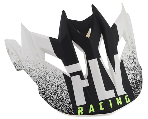 Fly Racing Default Visor (Matte White/Black)