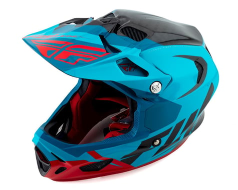 Fly Racing Werx Carbon Full-Face Helmet (Ultra) (Blue/Red/Black)