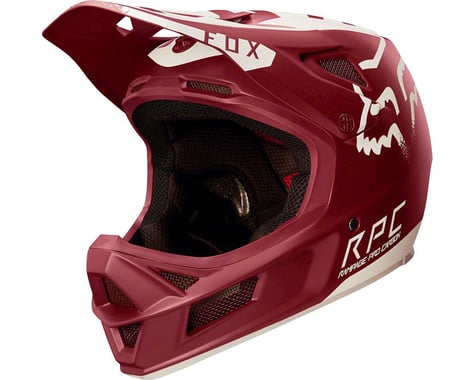 Fox Racing Racing Rampage Pro Carbon Downhill Helmet (Moth Dark Red)