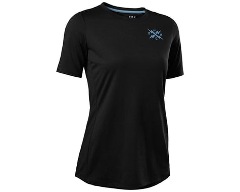 Fox Racing Women's Ranger Drirelease Calibrated Short Sleeve Jersey (Black) (L)