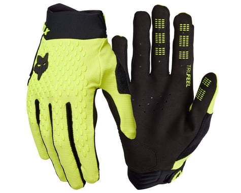Fox Racing Defend Long Finger Gloves (Fluorescent Yellow) (M)