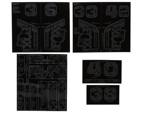 Fox Suspension Custom Decal Kit (Stealth Black)