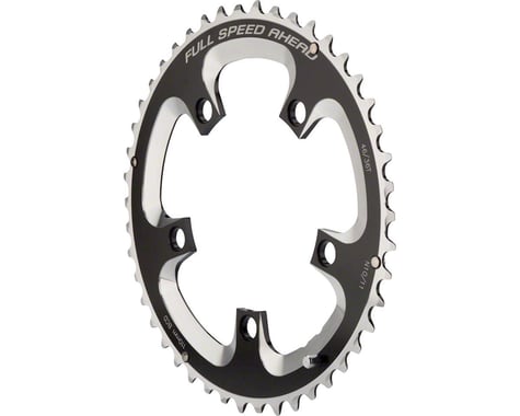 FSA Super Road Chainrings (Black/Silver) (2 x 10/11 Speed) (Outer) (110mm BCD) (50T)