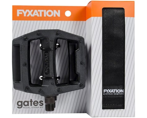 Fyxation Gates Pedals & Strap Kit (Black)