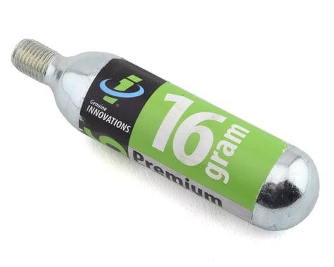 Genuine Innovations CO2 Cartridges (Silver) (Threaded) (1 Pack) (16g)