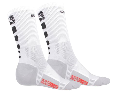 Giordana Men's FR-C Tall Cuff Socks (White/Black) (M)