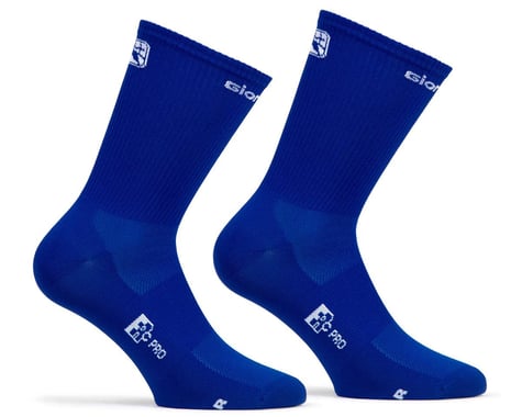 Giordana FR-C Tall Sock (Solid Neon Blue) (L)