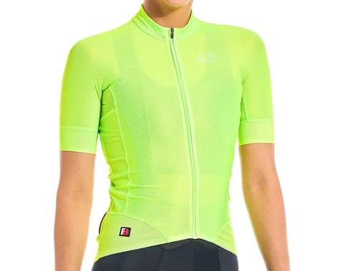 Giordana Women's FR-C Pro Neon Short Sleeve Jersey (Neon Yellow) (L)