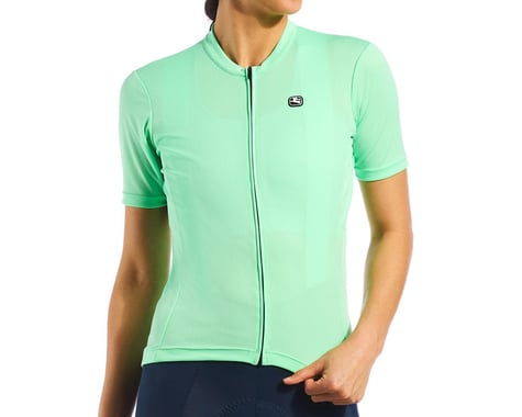 Giordana Women's Fusion Short Sleeve Jersey (Neon Mint) (L)