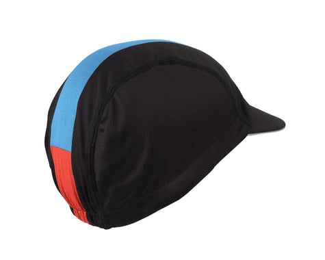 Giro Peloton Cycling Cap (Black/Blue/Red) (One-Size)